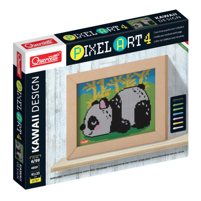 Пиксельная мозаика для детей Quercetti Панда Pixel Art 4 Kawaii Панда модульная