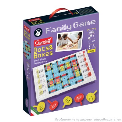 Игра настольная Quercetti Палочки Family Game Dots&Boxes