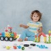 Конструктор для малышей Quercetti машинки Jumbo для детей от 2 лет