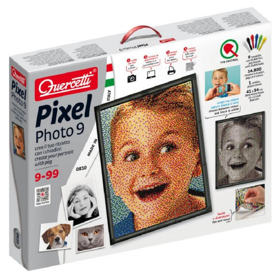 Пиксельная мозаика Любимое фото 14800 деталей Pixel Photo Quercetti