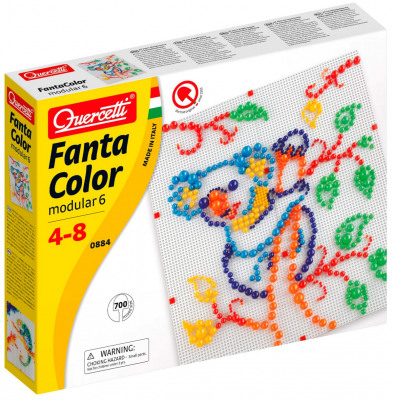 Мозаика для детей Фантастические цвета Quercetti FantaColor модульная