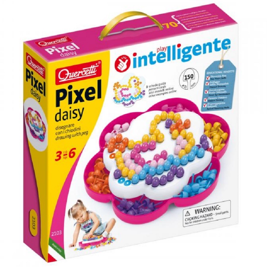 Мозаика для детей Pixel Daisy Quercetti пиксельная FantaColor