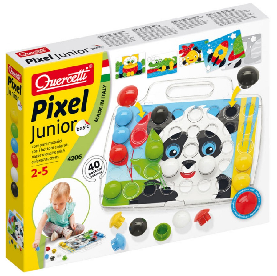 Мозаика для малышей развивающая Pixel Junior Quercetti