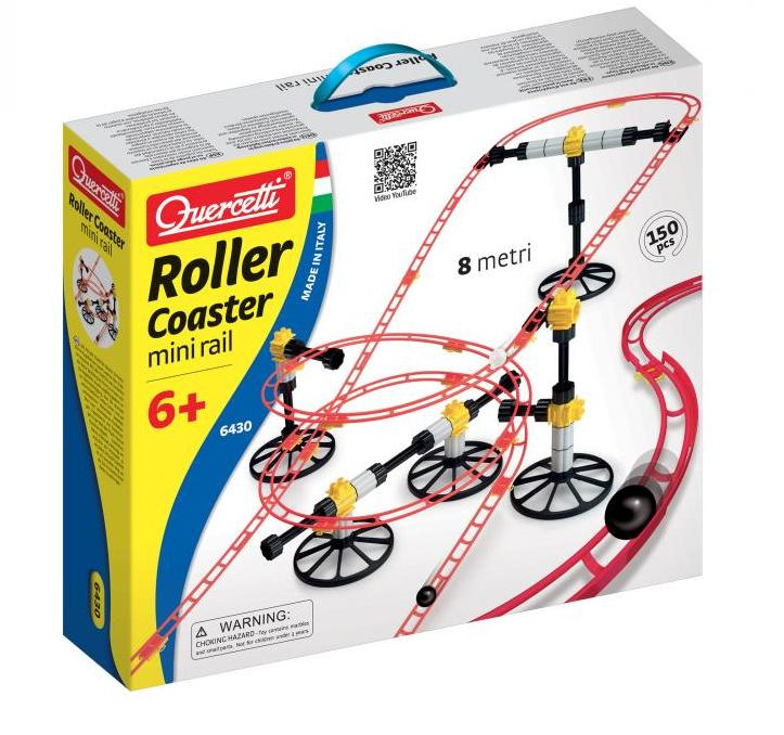 Конструктор Воздушные горки мини Roller Coaster Mini Rail Quercetti