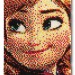 Пиксельная мозаика Холодное сердце 6600 деталей Pixel Quercetti